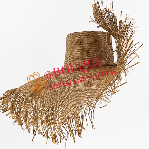 BLOGGERS FAV ZARA FRAYED TRIM BEACH HAT main image 4